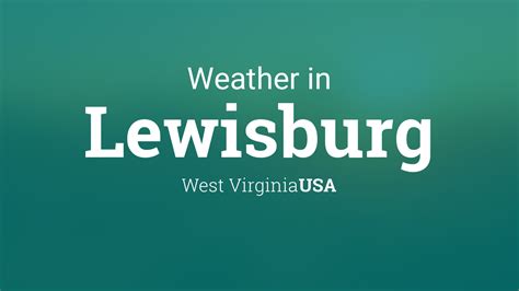 Weather tomorrow lewisburg wv - Today, in Lewisburg, cloudy weather is expected. The temperature will vary between the lowest temperature of 57.2°F and the highest temperature of 66.2°F. The warmest part of the day is expected around 4 pm. The maximum temperature will be more resembling to October 's average highest temperature of 61.5°F than the average highest ...